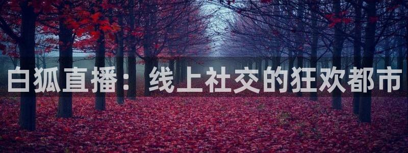 咪咕视频体育直播app下载：白狐直播：线上社交的狂欢都市
